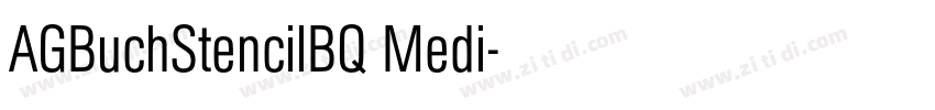 AGBuchStencilBQ Medi字体转换